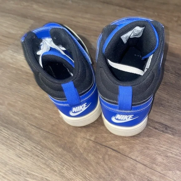 Nike Court Borough Mid 2 Boys Size 6Y/M 7.5W Blue Athletic Shoes Sneakers - Picture 5 of 8